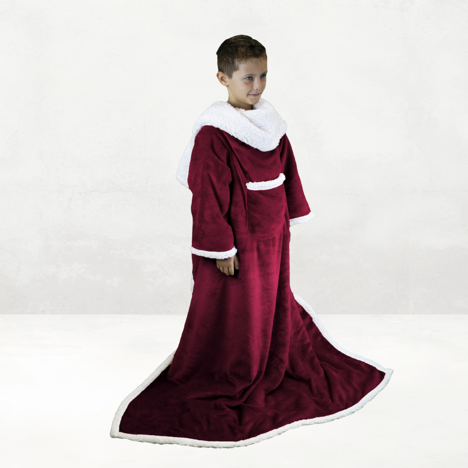 Plaid intégral avec manches enfant sherpa, VIVEZEN