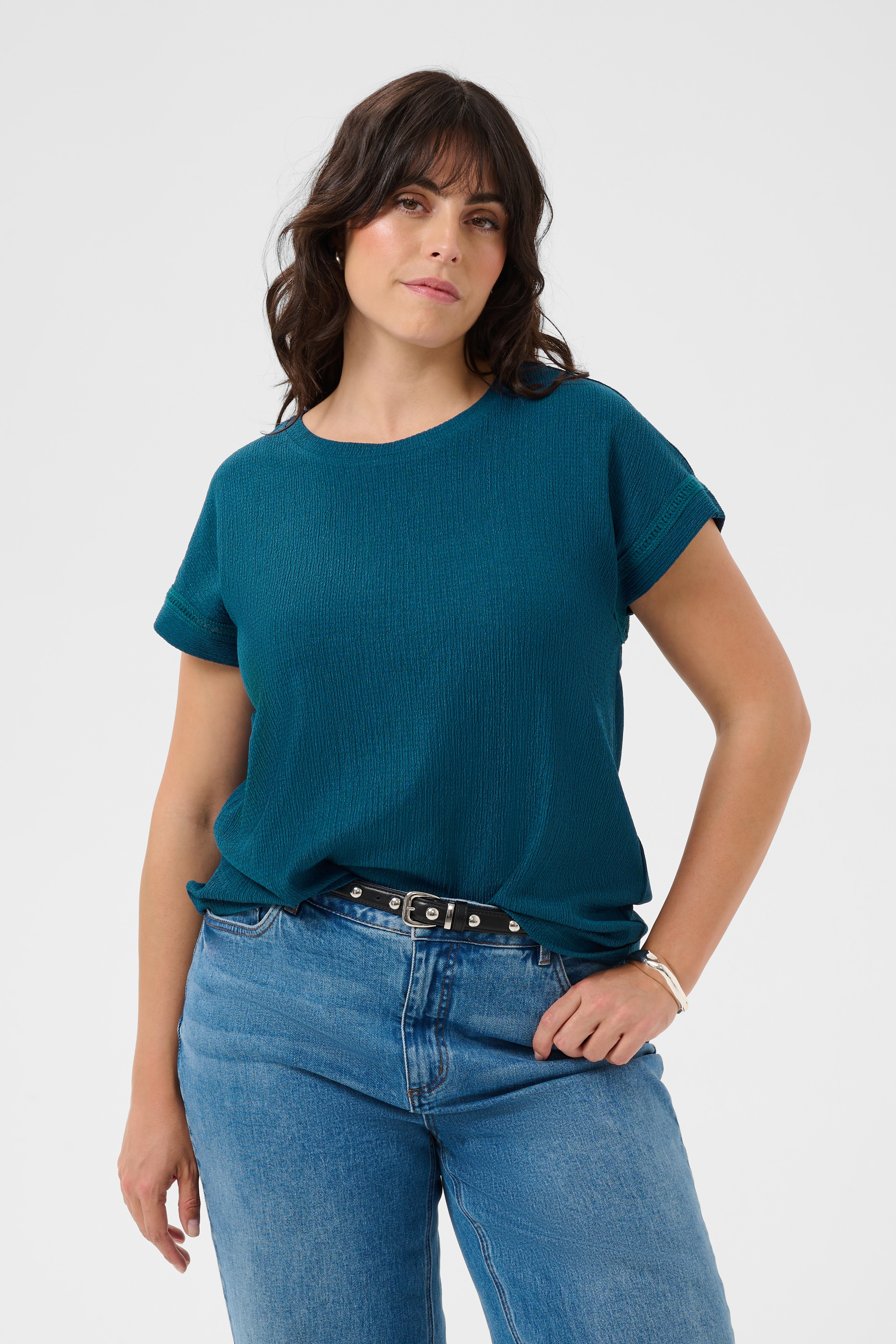Blouse à manches courtes, KAFFE CURVE