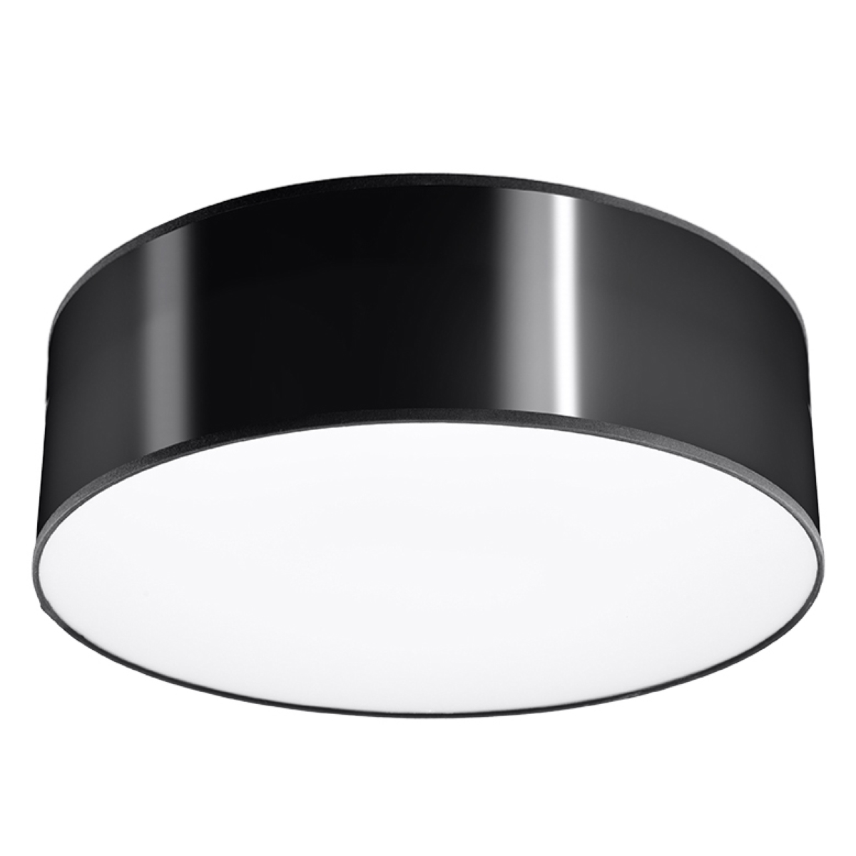 Plafonnier PVC Noir E27 1 Arena, EDEN