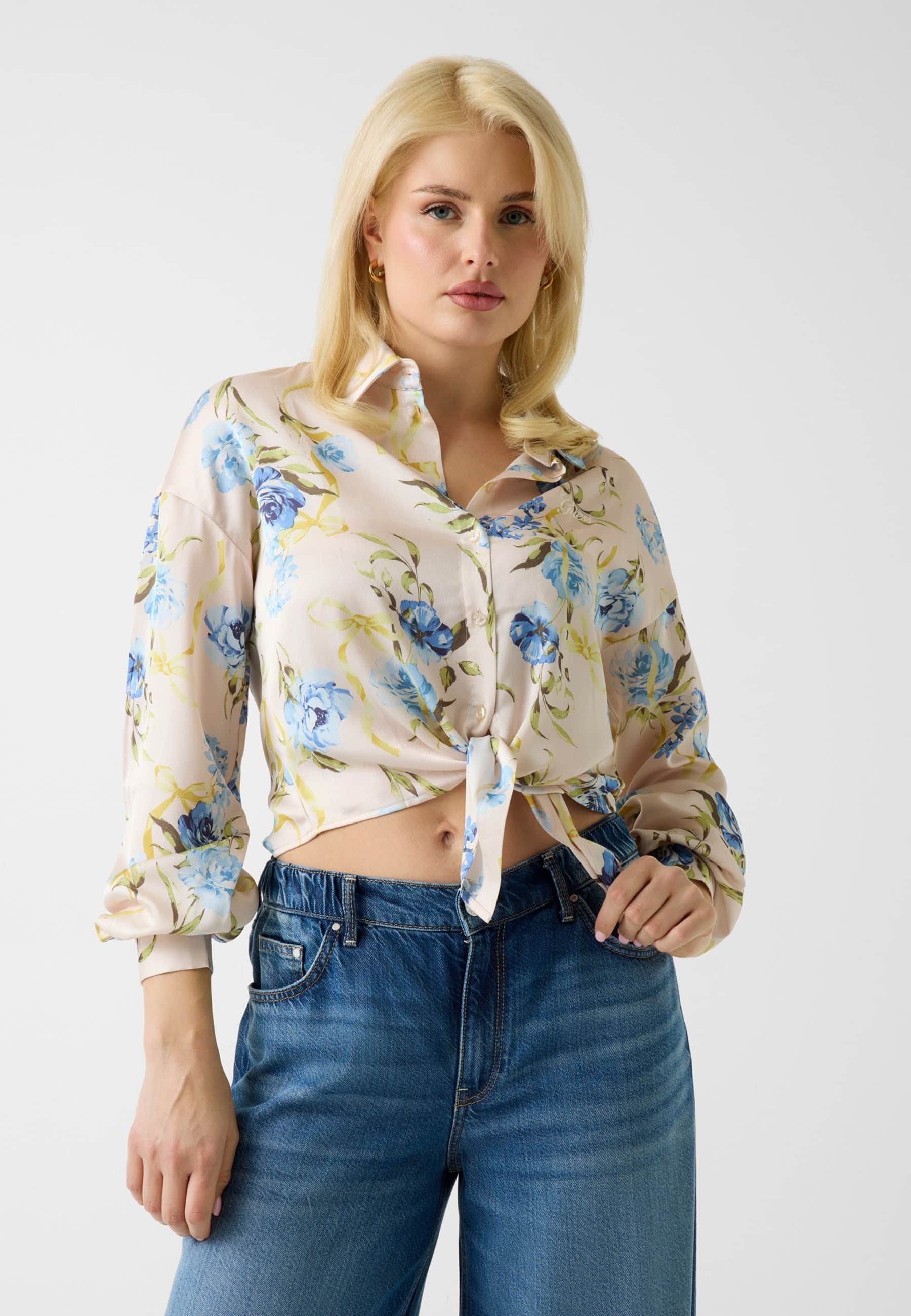 Chemise Crop Satin, GUESS