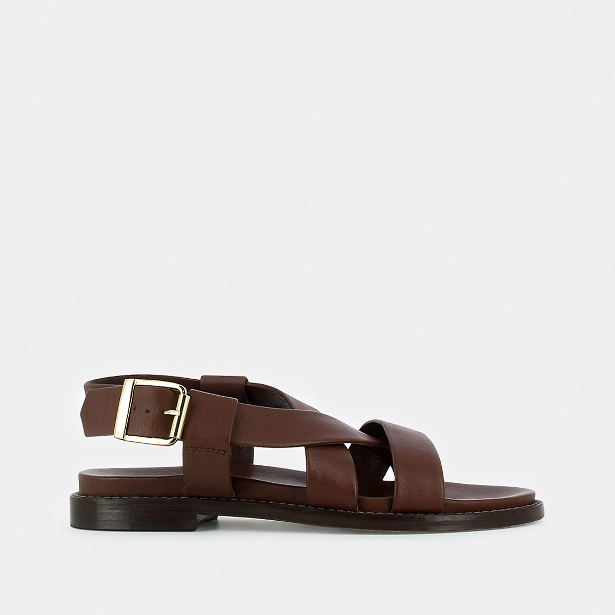 Wenda leather sandals , brown, Jonak | La Redoute