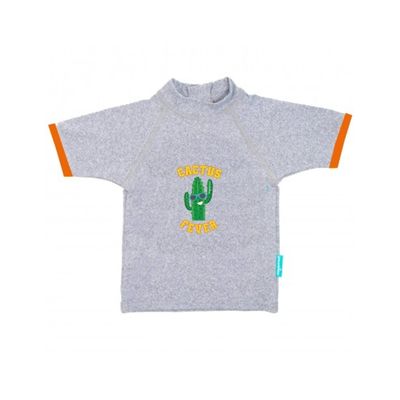 T Shirt Anti Uv Bebe Mixte Manches Courtes Cactus Fever Gris Chine Gris Mayoparasol La Redoute