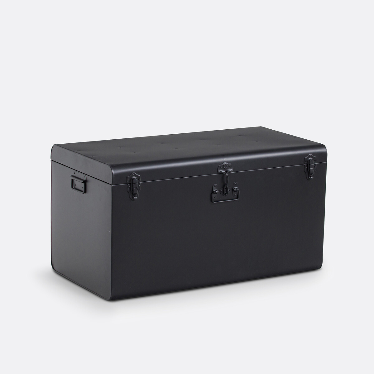 Masa xxl metal storage trunk, black, La Redoute Interieurs | La