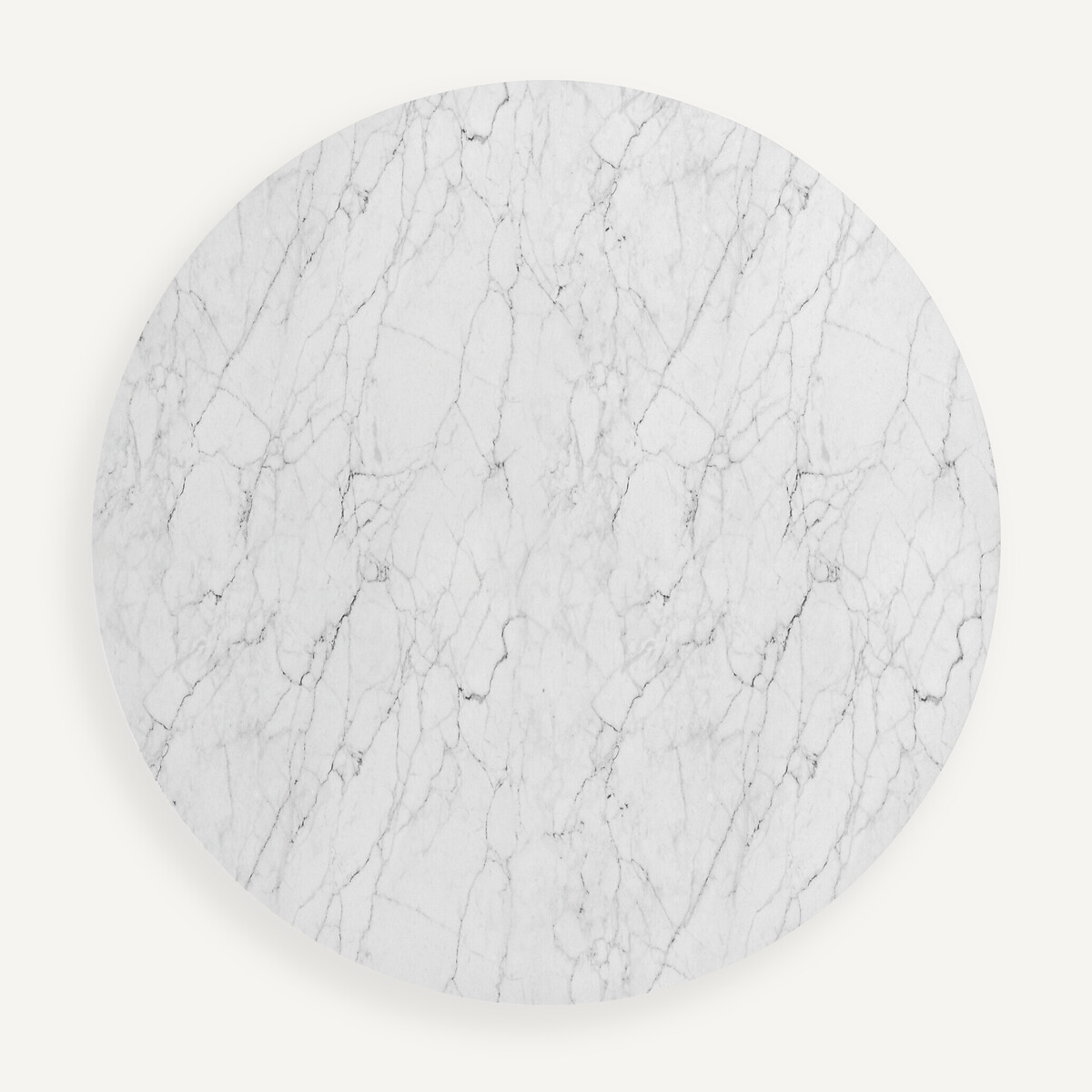 Plateau de table marbre Ø120 cm, Aradan