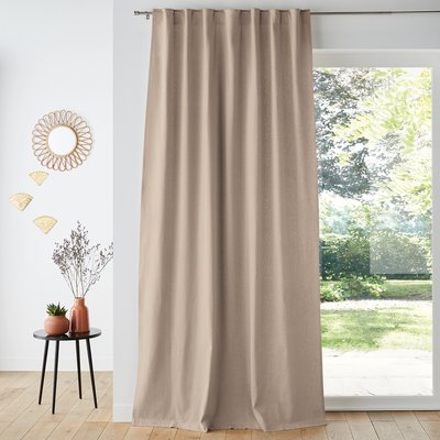 Taima Linen and Cotton Concealed Tab Curtain LA REDOUTE INTERIEURS