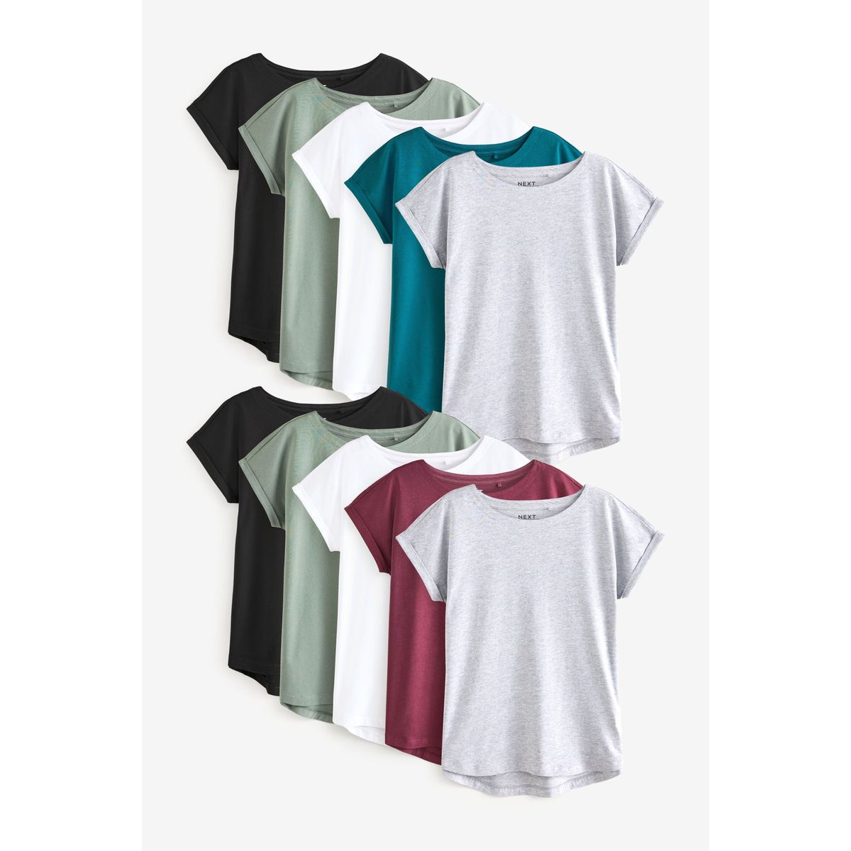 T-shirt à mancherons, lot de 10, NEXT
