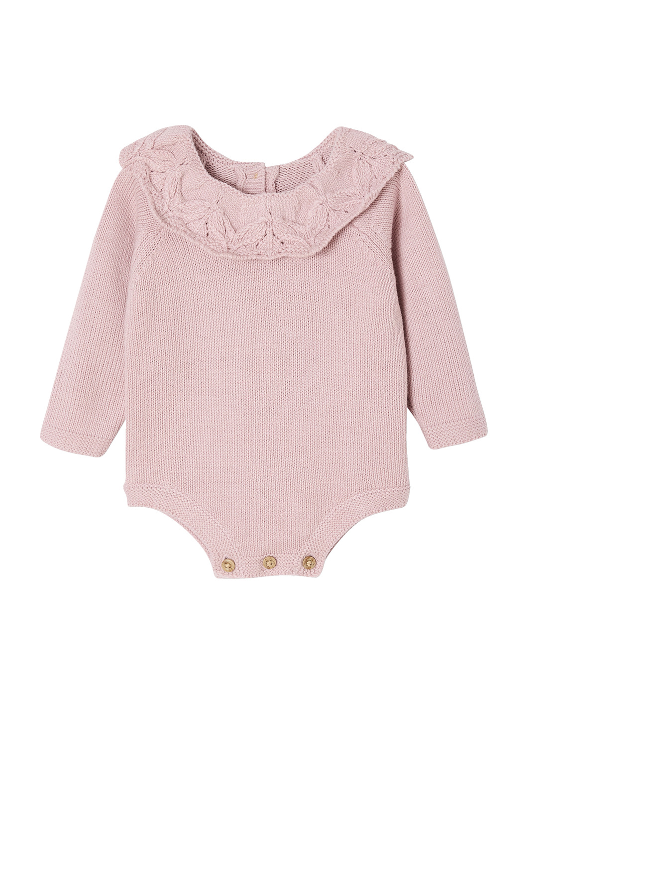 Ensemble naissance barboteuse en tricot et collants, VERTBAUDET