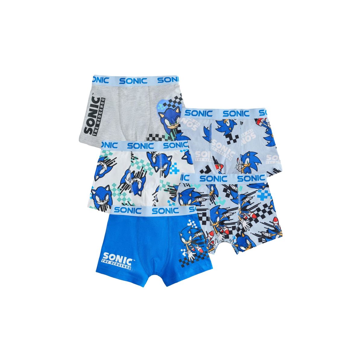 Boxer sonic le hérisson, lot de 5, NEXT