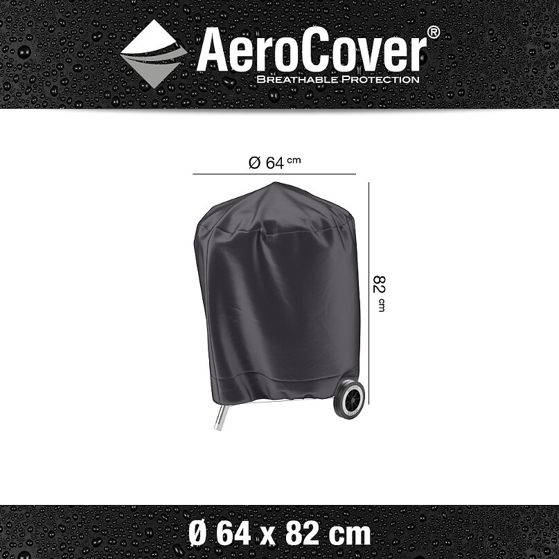 Garden Barbecue Kettle Cover Round 64x82cm, AEROCOVER