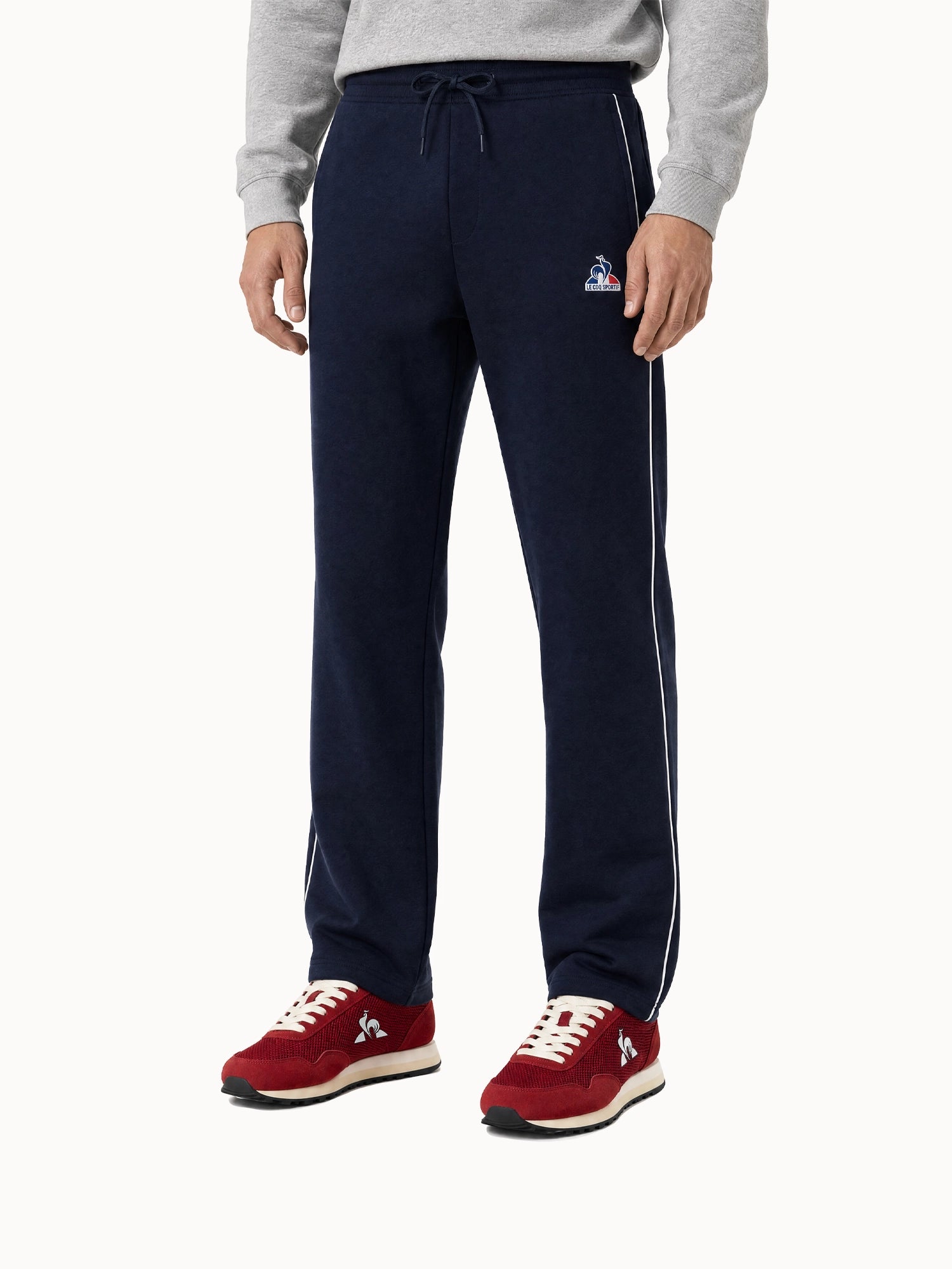Pantalon droit en double face avec liseré blanc Tricolores, LE COQ SPORTIF