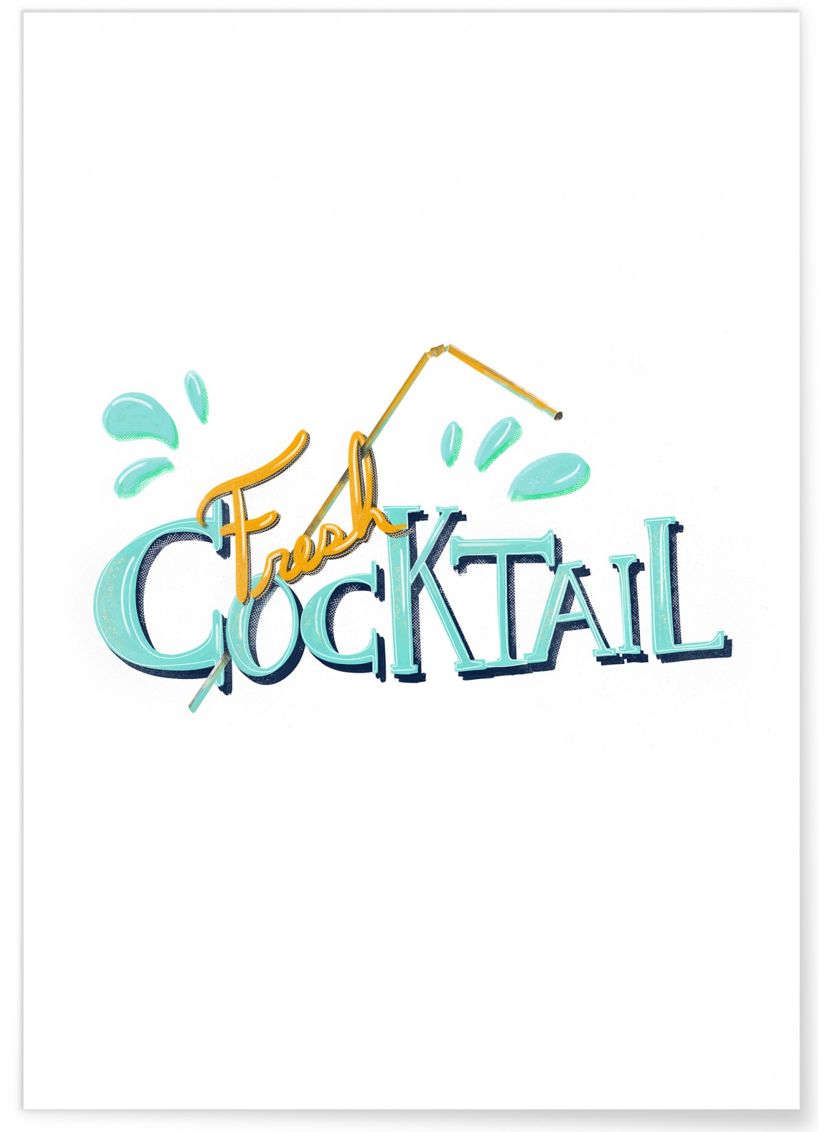 Affiche Fresh Cocktail, L'AFFICHERIE