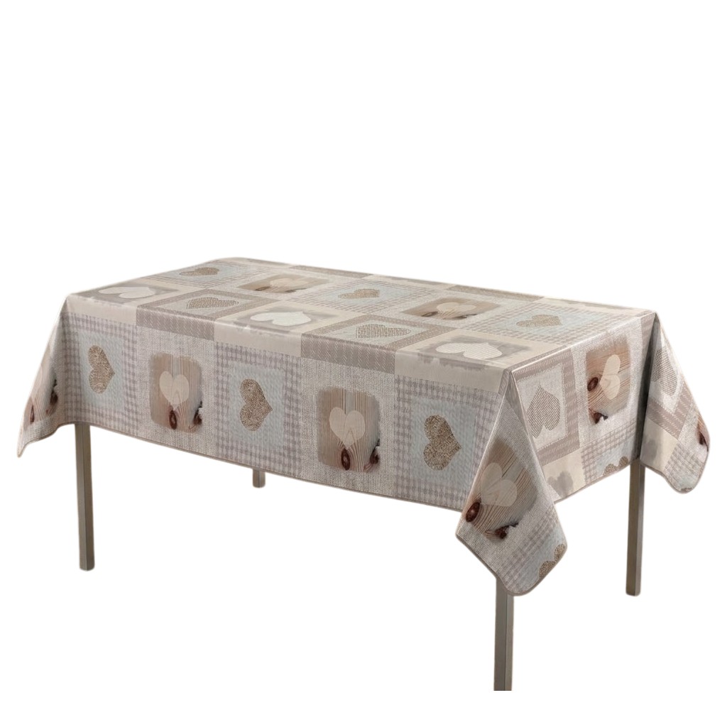 Nappe rectangle patchwork Cosy coeur, EDEN