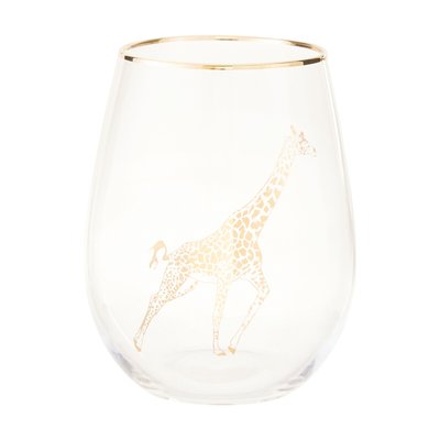 Giraffe Stemless Wine Glass, 550ml SO'HOME