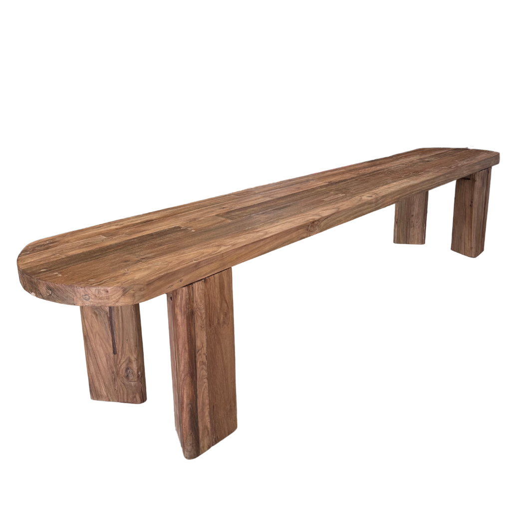 Grand banc en teck recyclé TICO, HYDILE