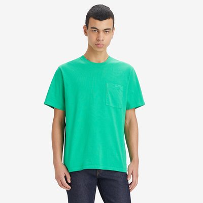 Cotton Loose Fit T-Shirt with Crew Neck and Pocket LEVI'S