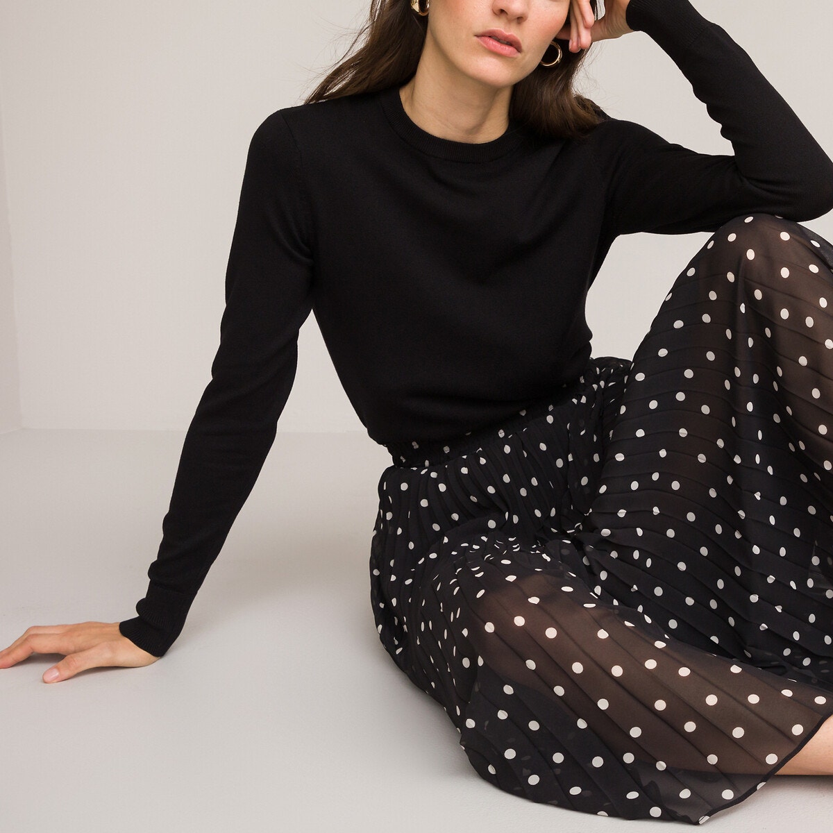Pull clearance long noir