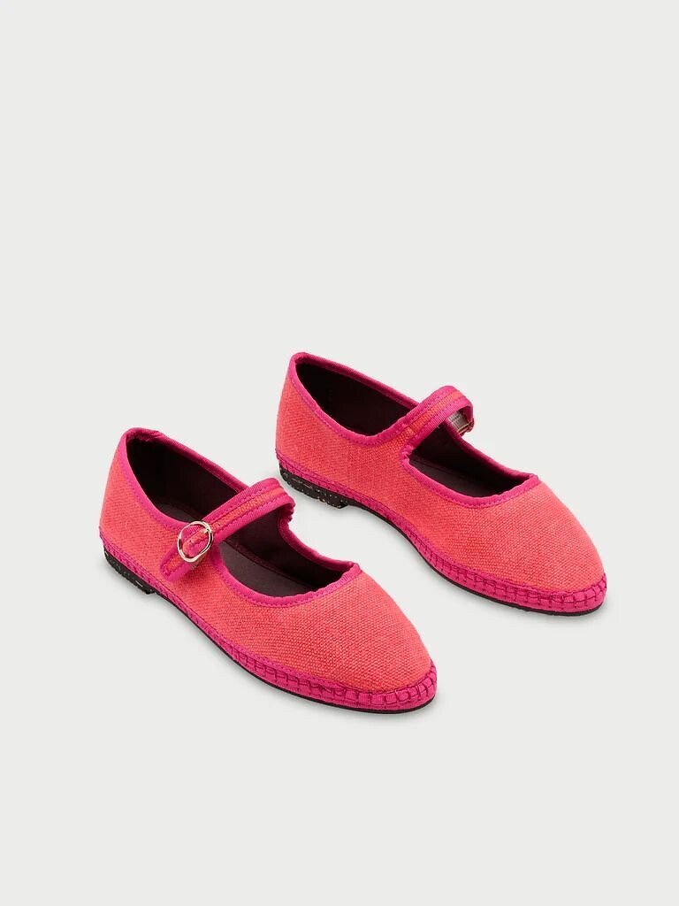 Ballerines Mary-Jane en lin, FLABELUS