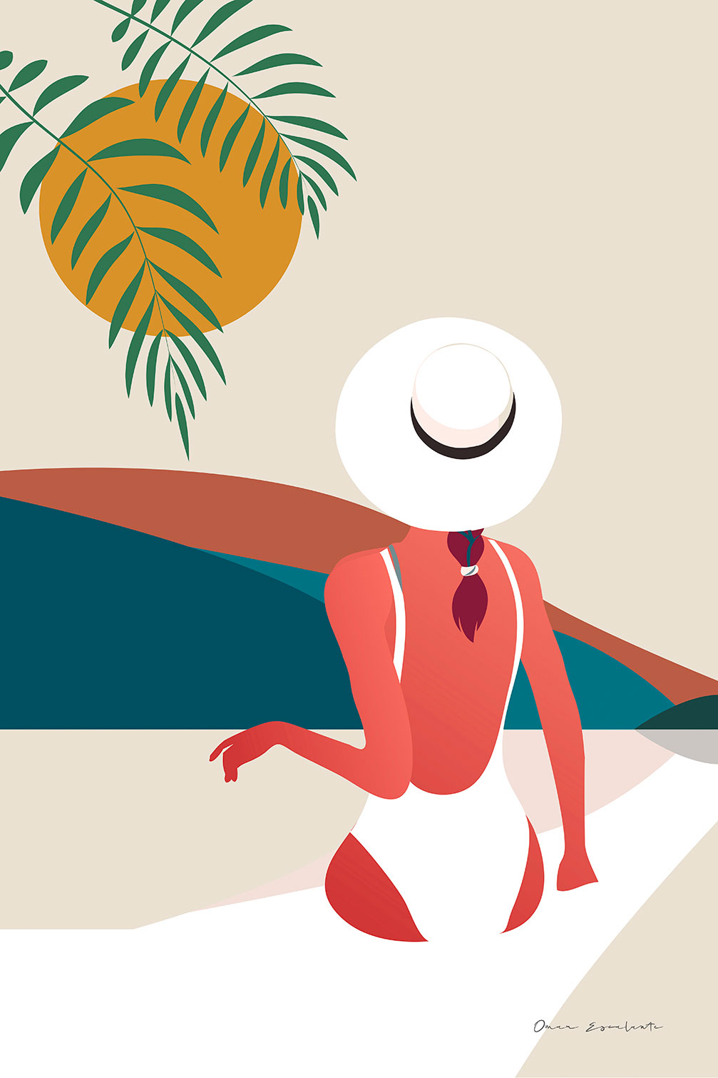 Tableau mer bonheur estival, HEXOA