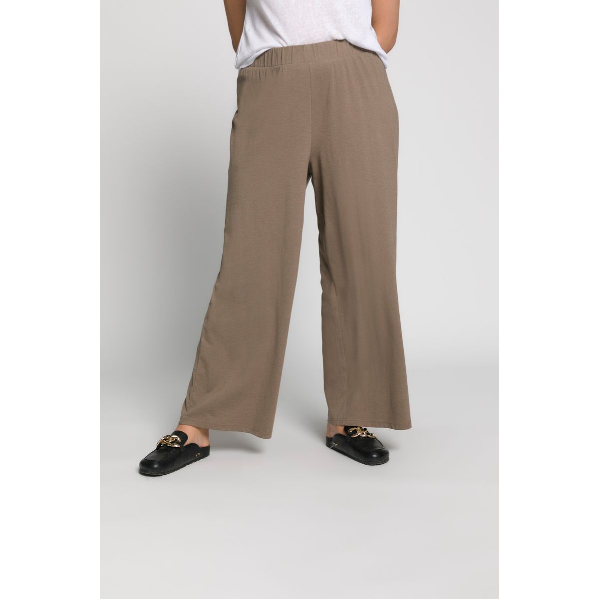 Pantalon en jersey brun motif ray\u00e9 style classique Mode Pantalons Pantalons en jersey 