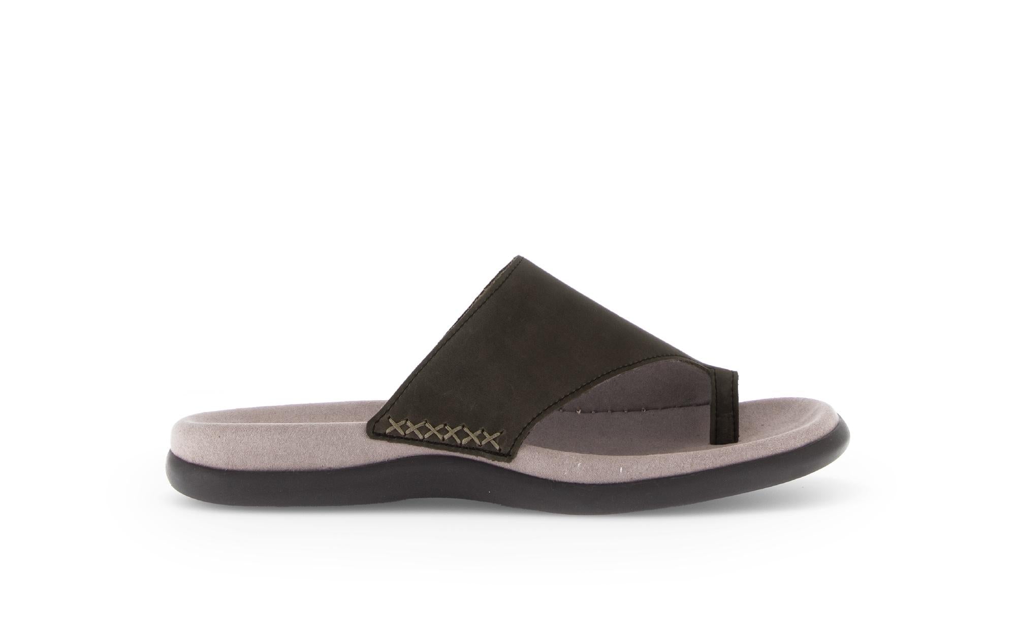 Mules en cuir à talon compensé, GABOR