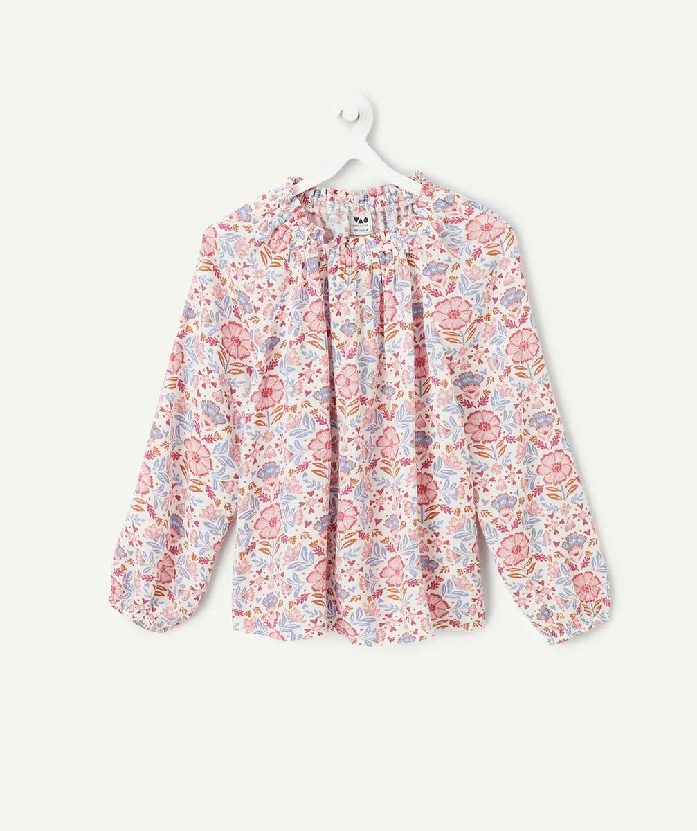 Blouse imprimée à fleurs