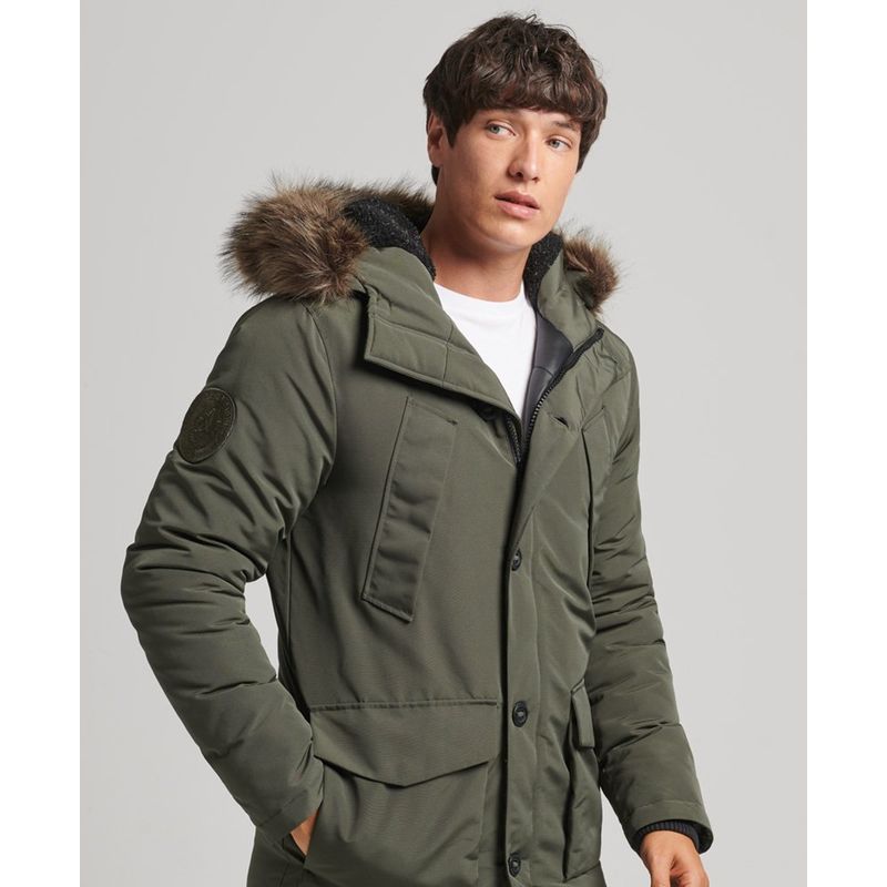 Manteau homme sale vert