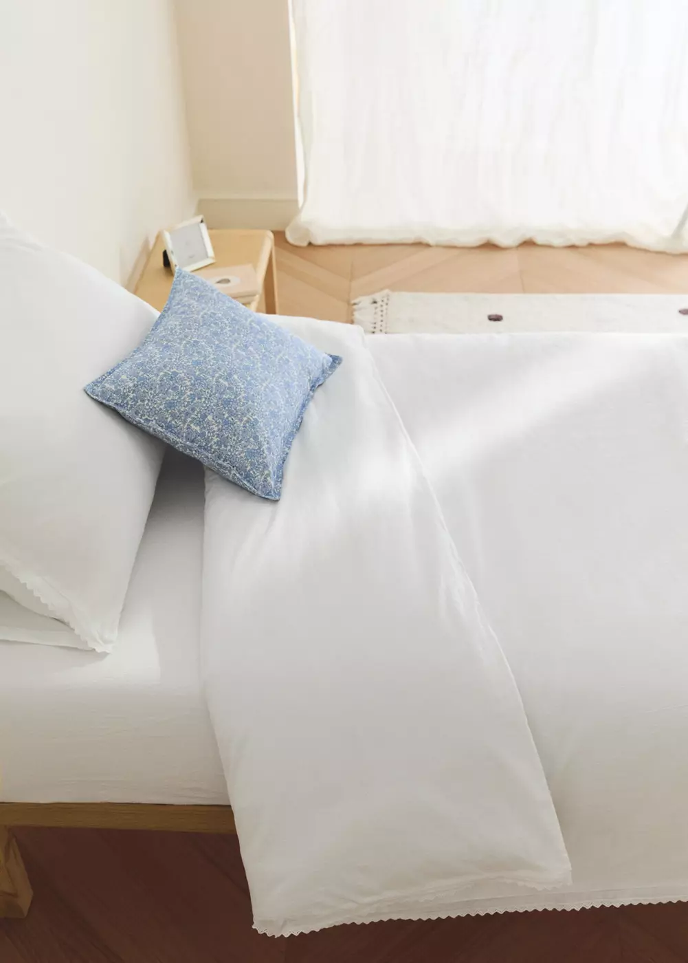Housse de couette enfant percale garment-washed Lit 90 cm, MANGO HOME