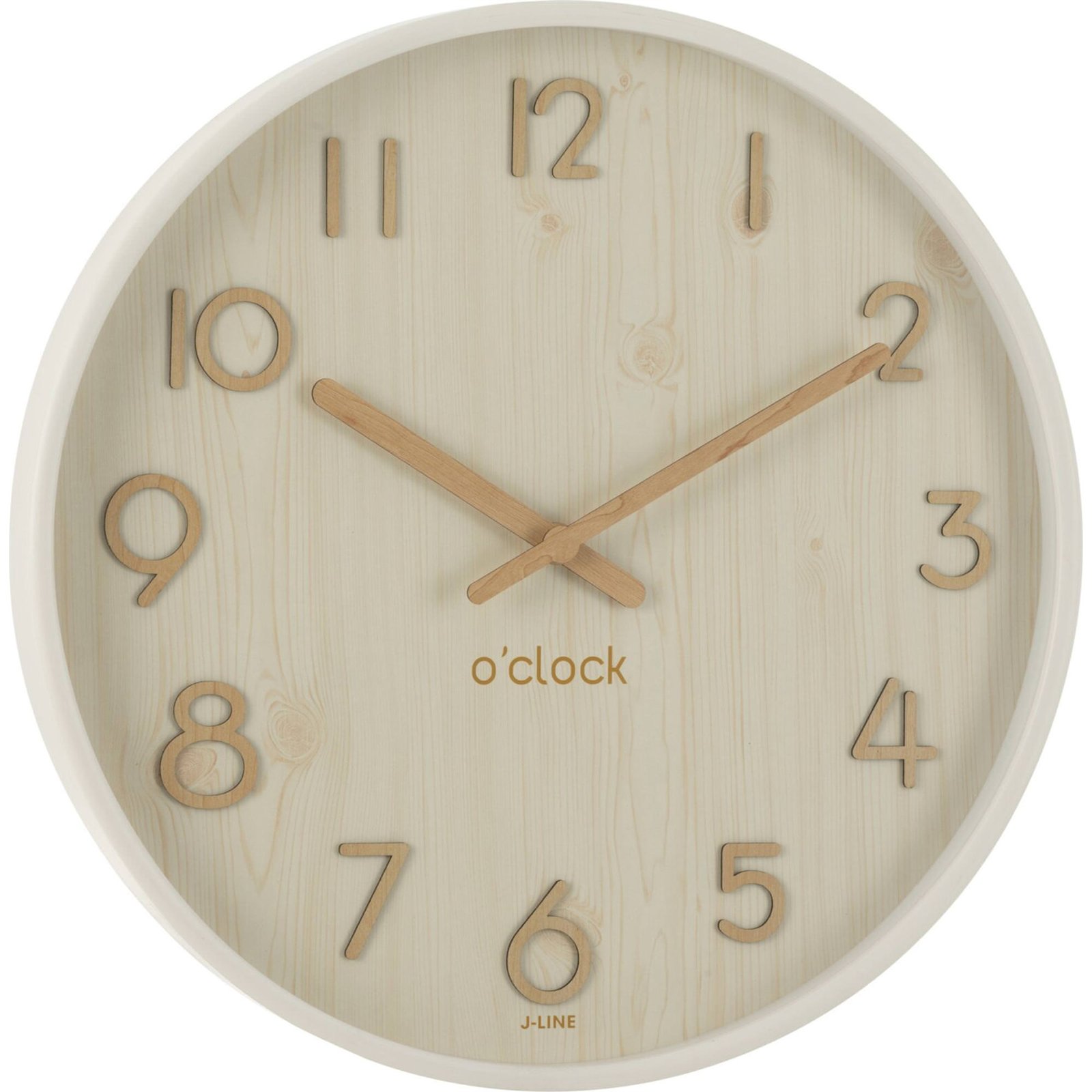 Horloge murale grand format en bois, RECOLLECTION