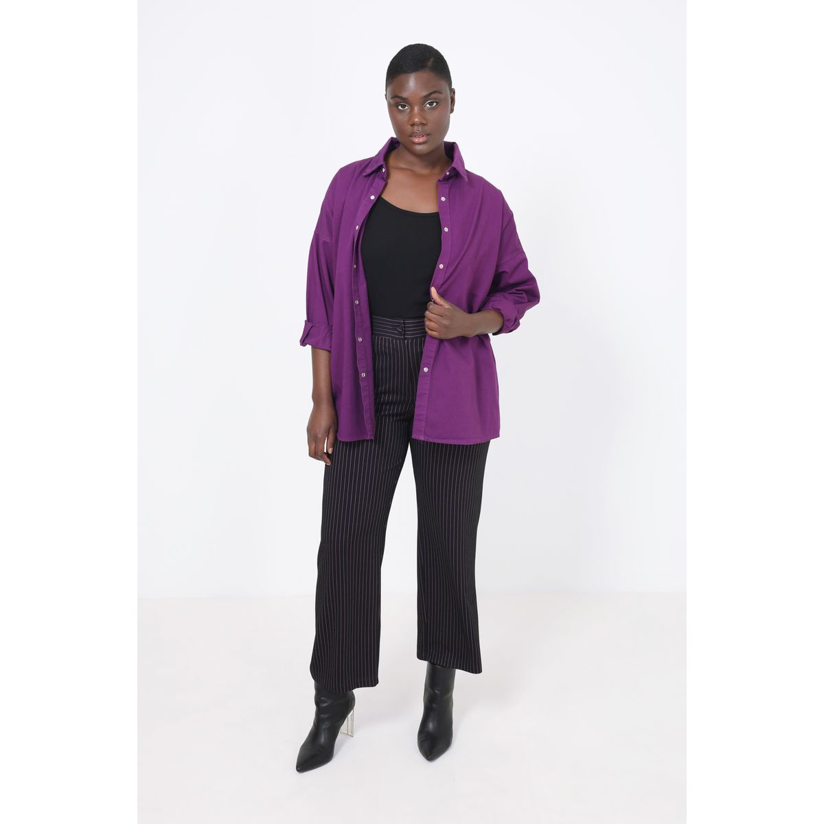 Pantalon noir rayure blanche femme deals