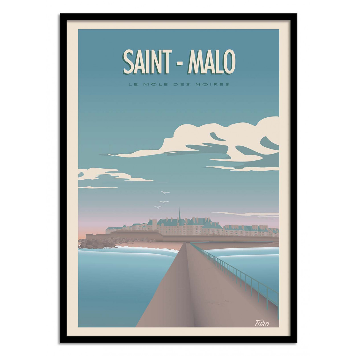 Affiche d'art - Saint Malo - Turo, WALL EDITIONS