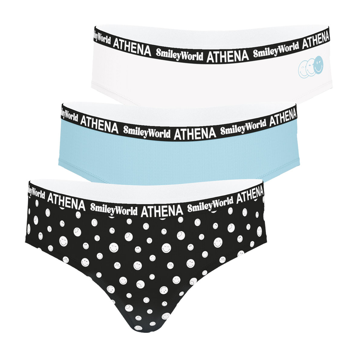 Culottes, Lot de 3, SMILEY, ATHENA