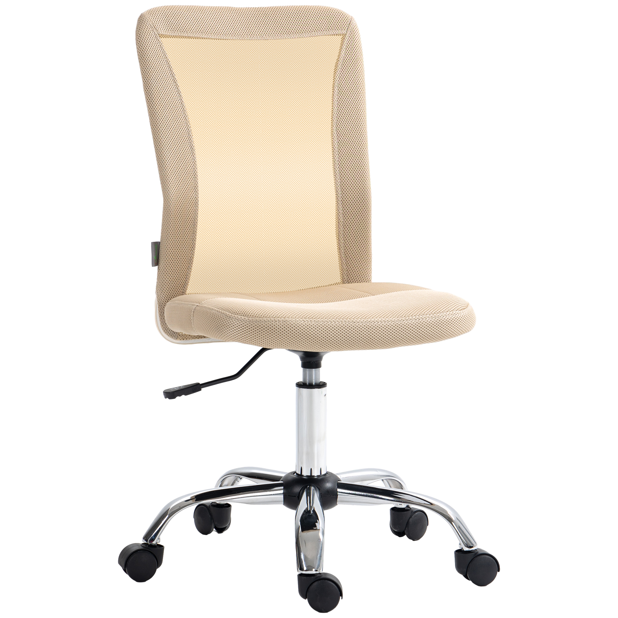Chaise de bureau Polyester Beige, HOMCOM