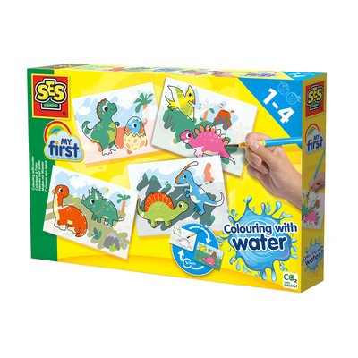 Brinquedo "Colorir com água - Dinossauros", SES SES
