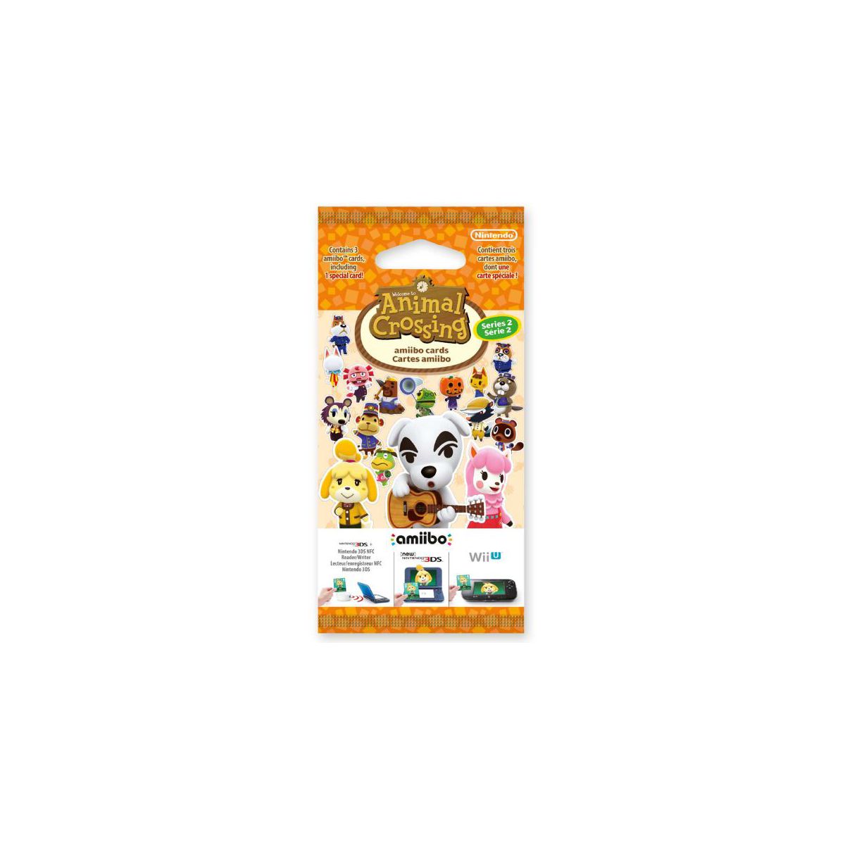 Pack Cartes Amiibo 3 Cartes Animal Crossing Serie 2, NINTENDO