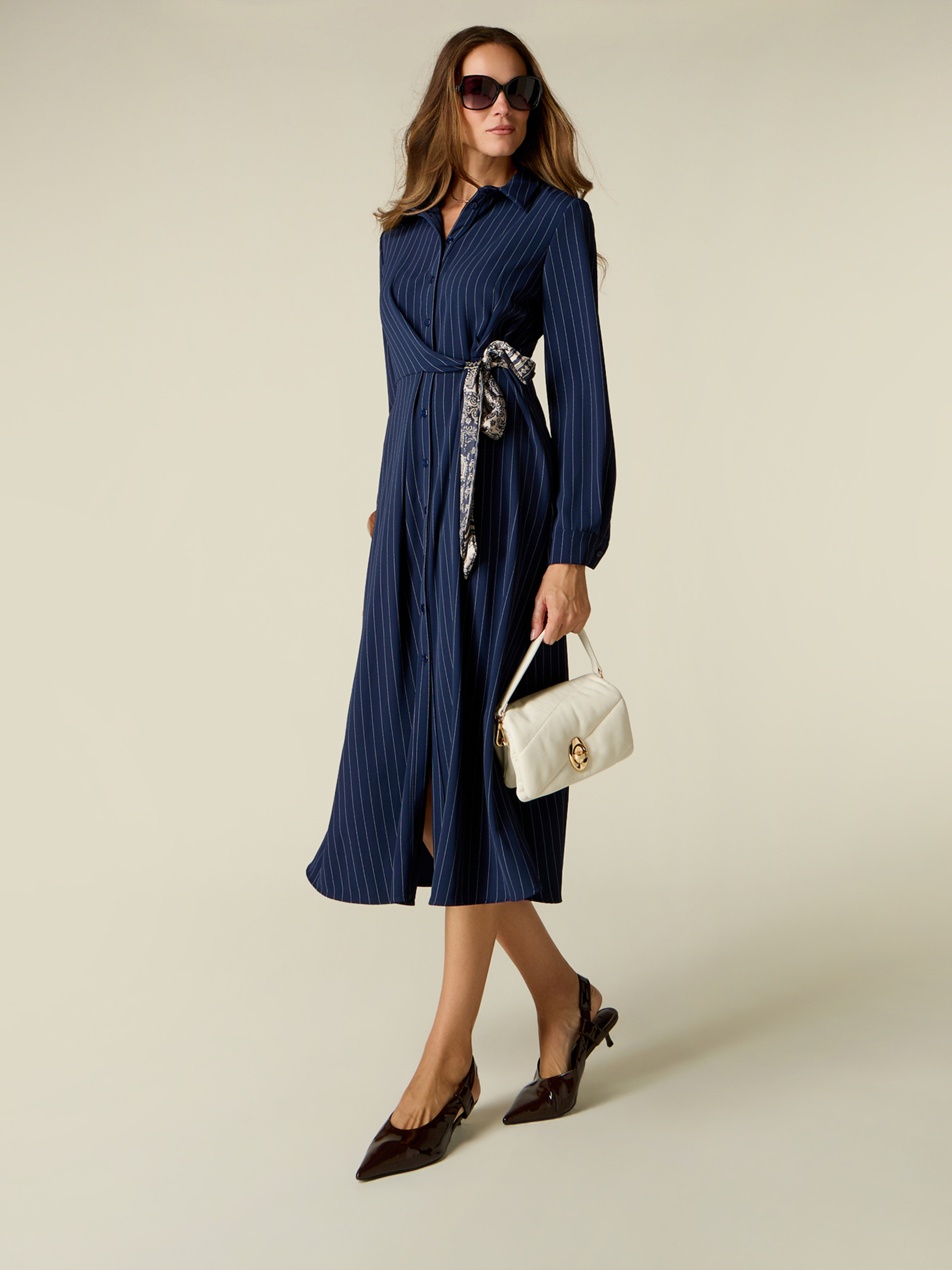 Robe chemisier à rayures, OLTRE