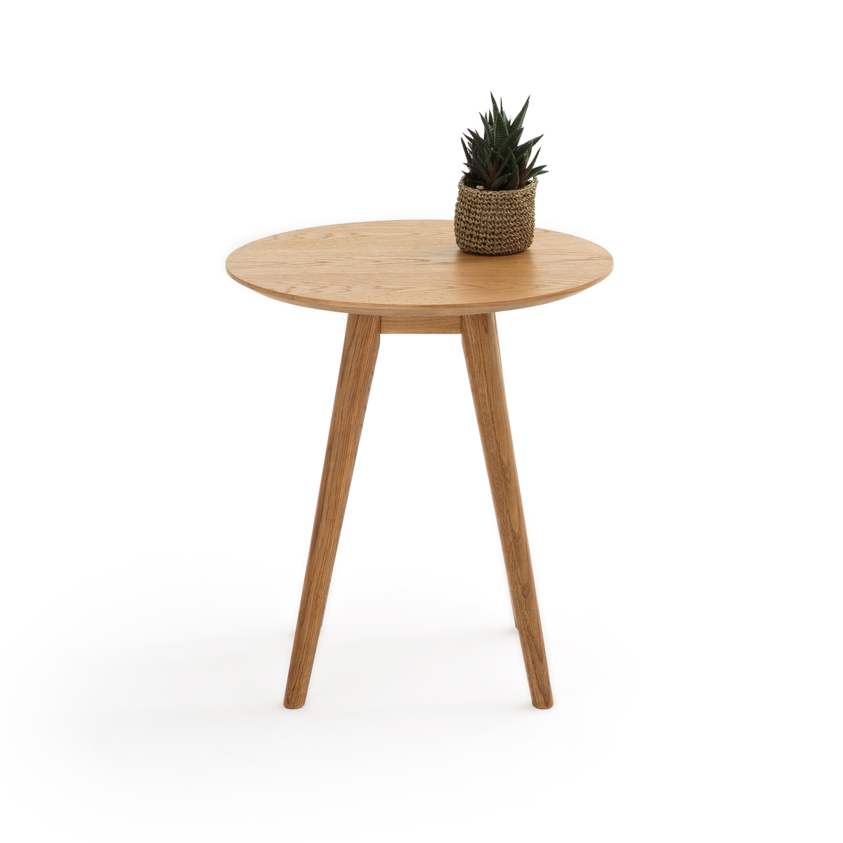 Product photograph of Quilda Oak Side Table from La Redoute UK.