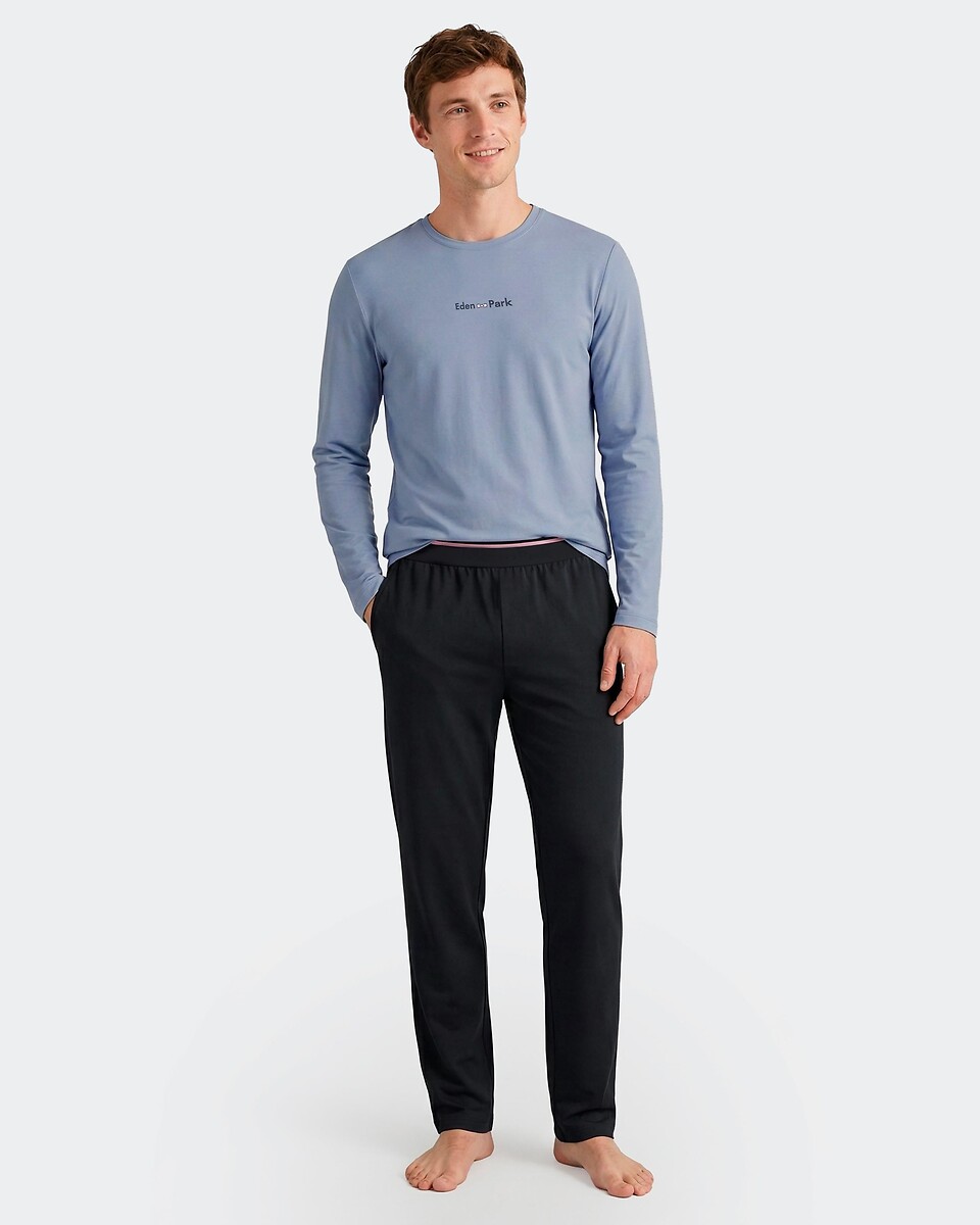 Pyjama long, pantalon uni, EDEN PARK