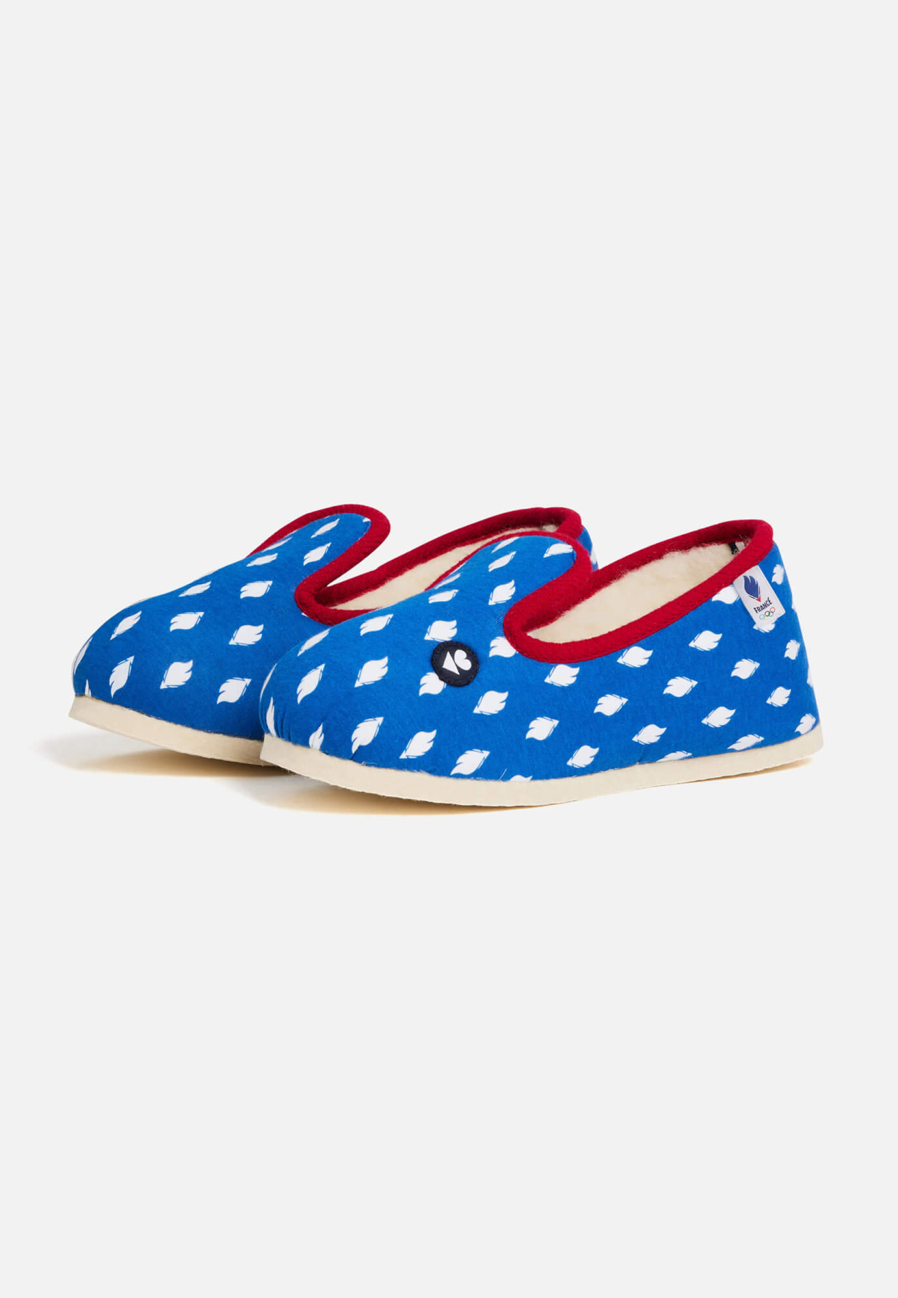 Chaussons d'intérieur en laine Charentaiseimprimee, LE SLIP FRANCAIS