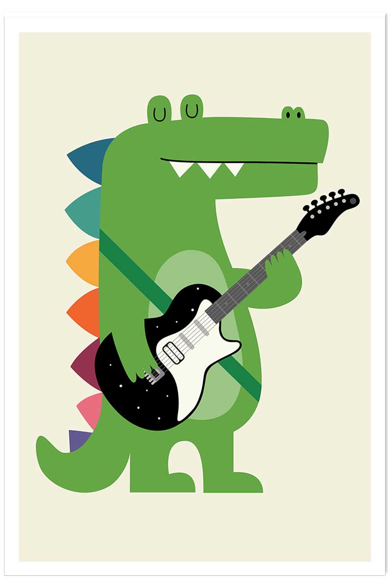 Affiche enfant rock croco, HEXOA
