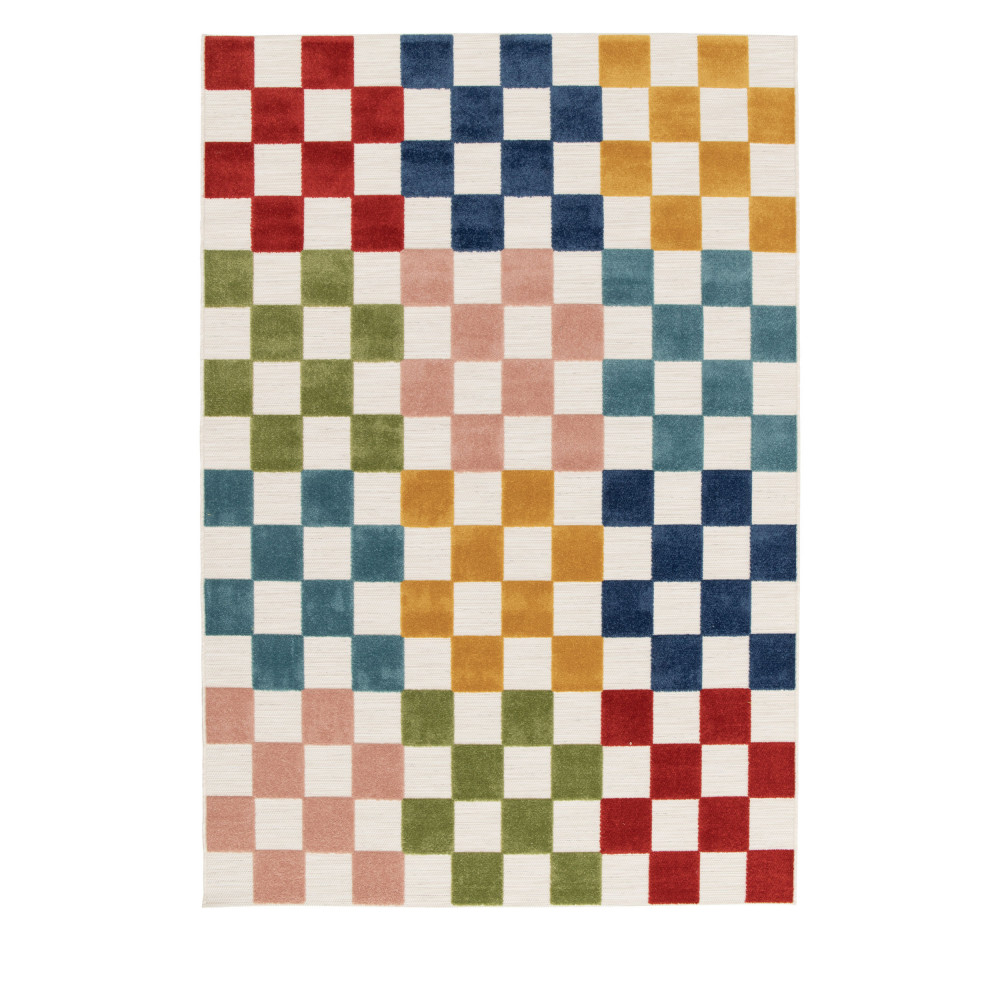 Tapis intérieur et extérieur à motif géométrique- ADDO, DRAWER