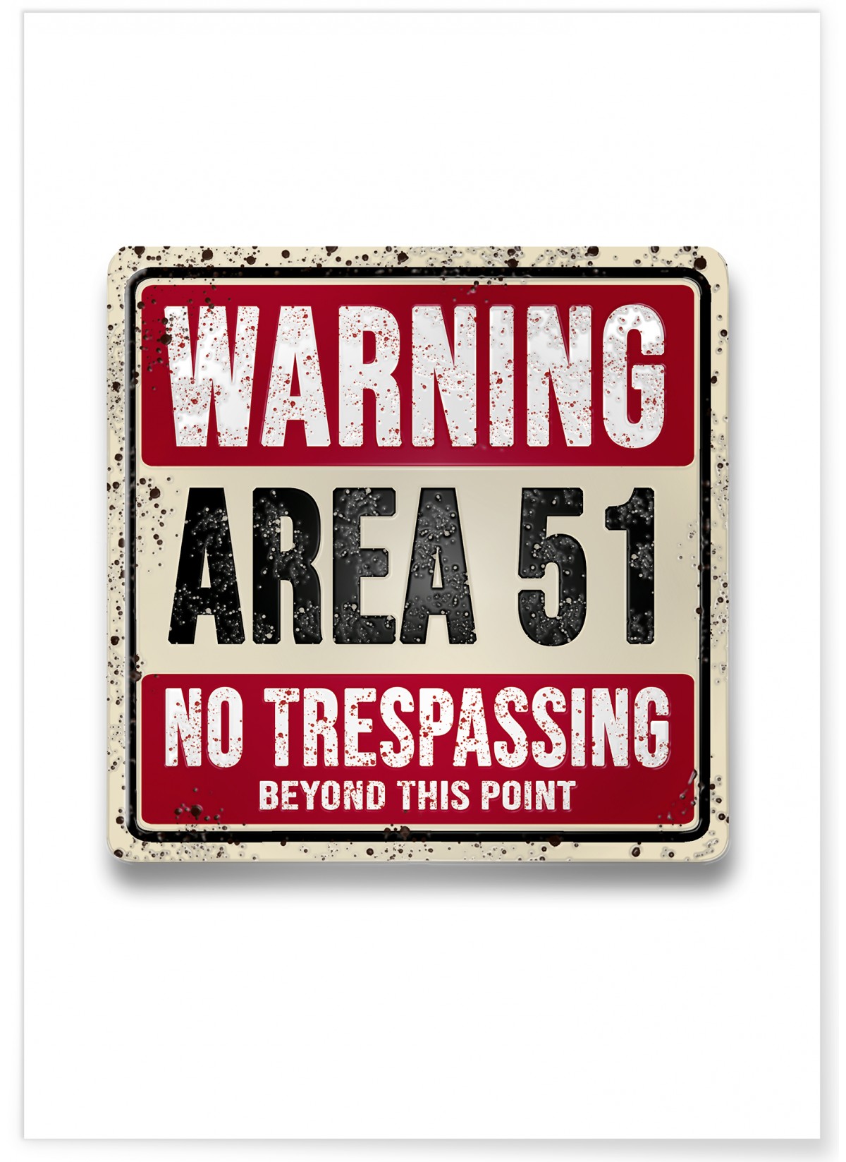 Affiche 'Warning Area 51', L'AFFICHERIE