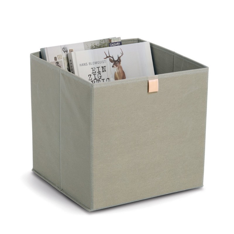 Panier cubique rangement textile, ZELLER PRESENT