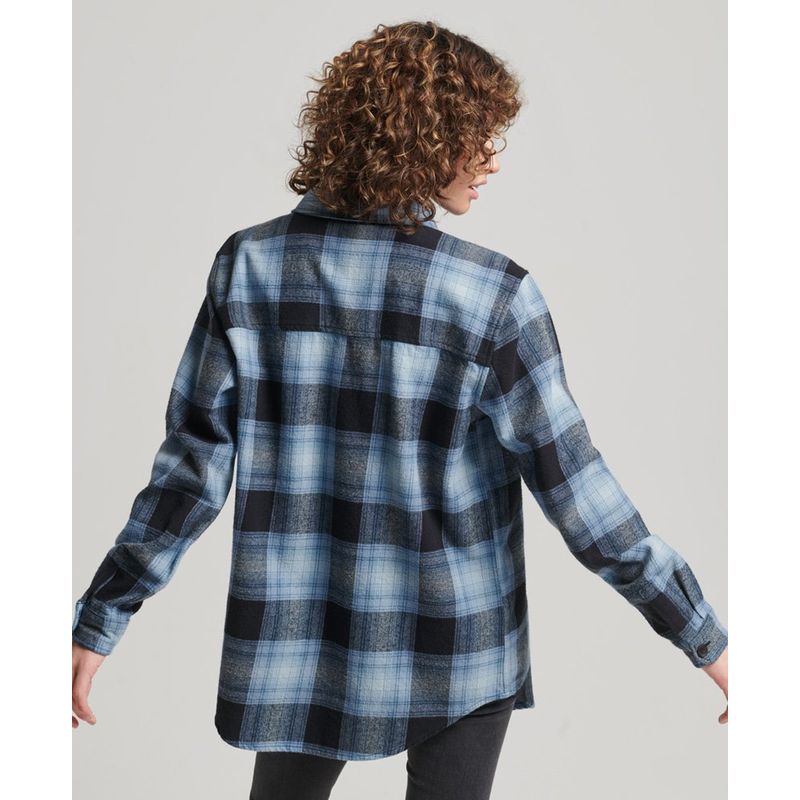 Chemise Superdry Femme à Carreaux - Taille XS - Bleu/rouge/blanc - Occasion TB état