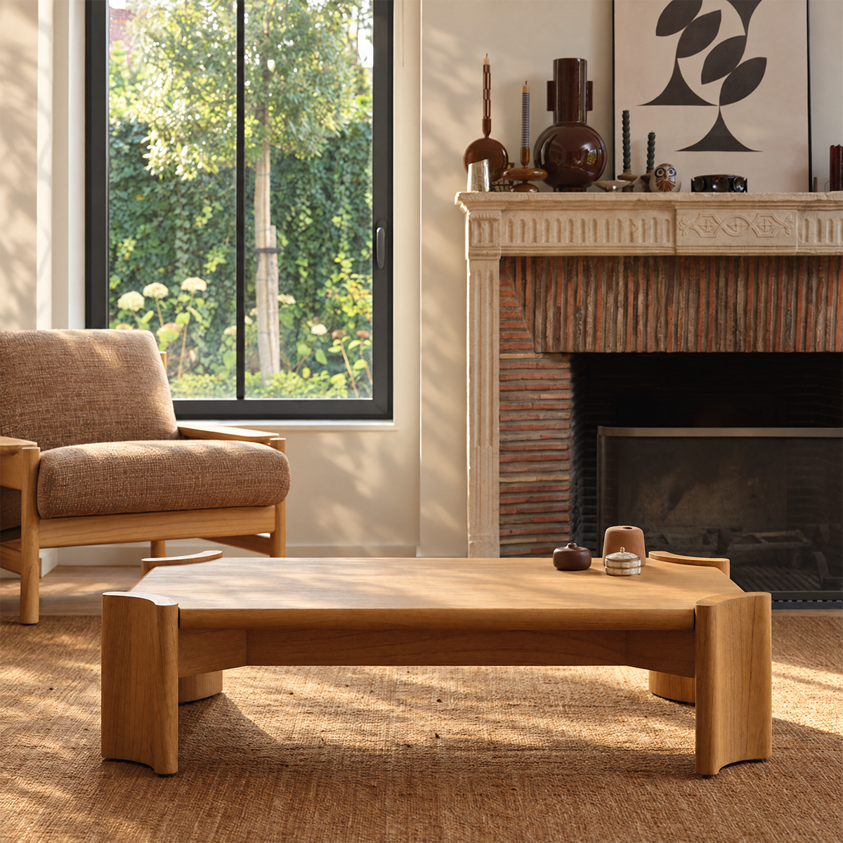 Table basse en mindi ALVAR, BERAH GETAH