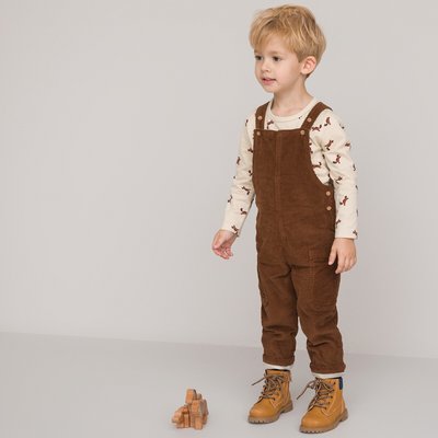 Corduroy Dungarees with Jersey Lining LA REDOUTE COLLECTIONS