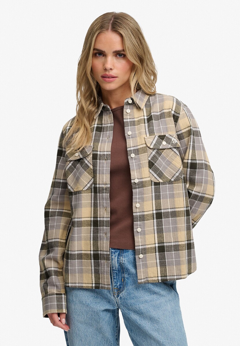 Chemise à carreaux Lumberjack en flanelle, SUPERDRY