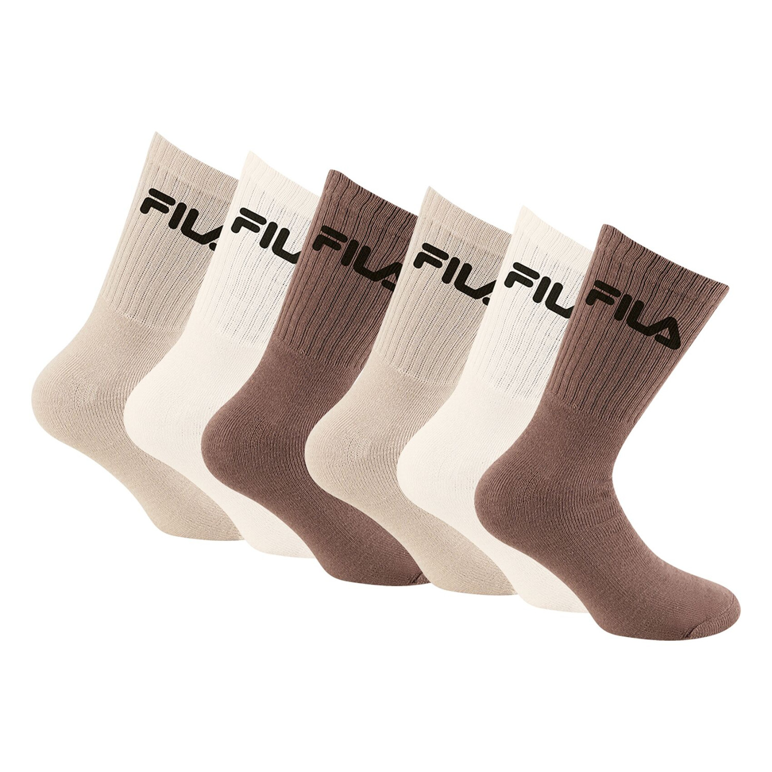 Lot De 6 Paires De Chaussettes Tennis, FILA