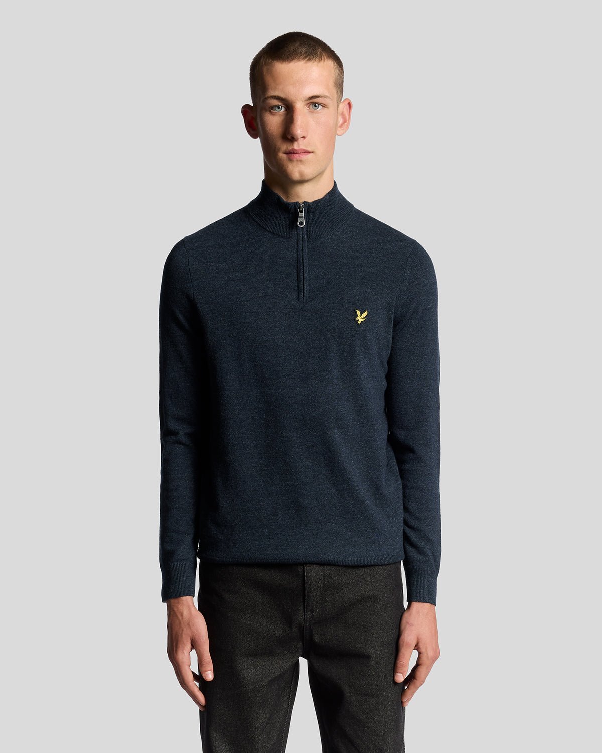 Pull camionneur en mélange de laine zippé, LYLE & SCOTT