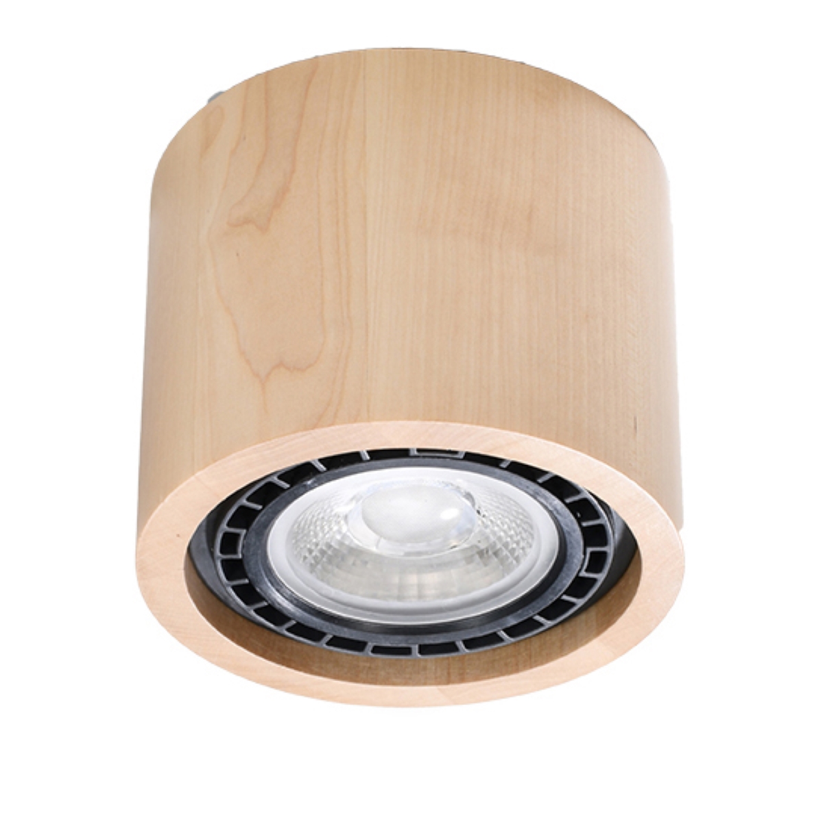 Plafonnier Bois Bois Naturel GU10 1 Basic, EDEN