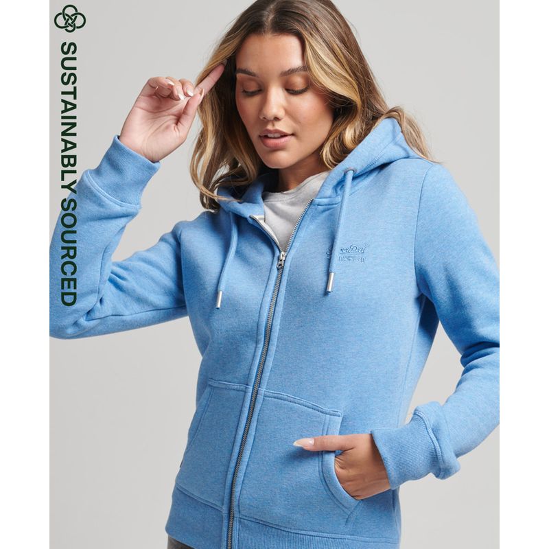 36 Superdry Femme Vêtements Pulls & Gilets Gilets Sweats zippés Femme Sweat à Capuche Zippé Essential en Coton Biologique Taille 